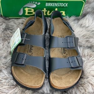 Birkenstock betula Anilin black footbed milano 11